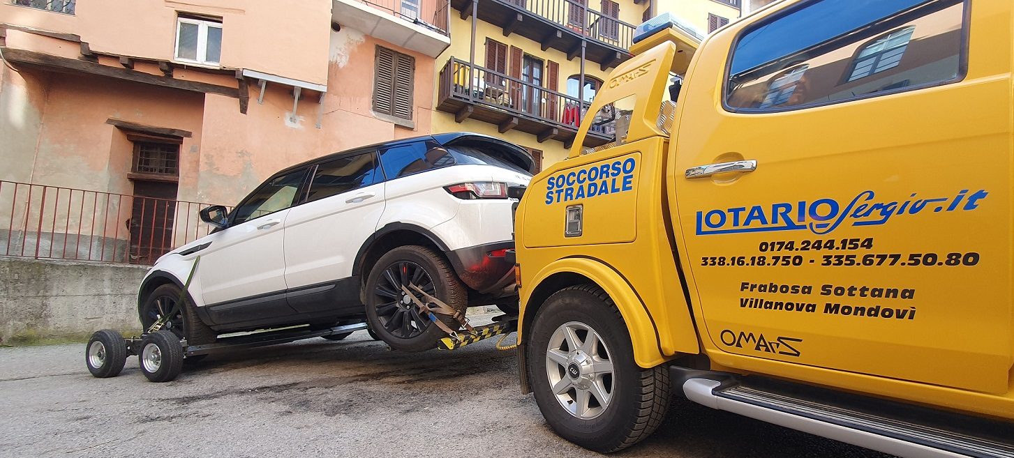 Recupero auto nel centro abitato